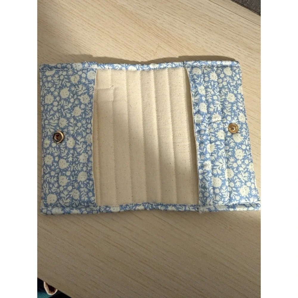 Minnow Blue Alpine Fiore Quilted Passport‎ Cover Holder